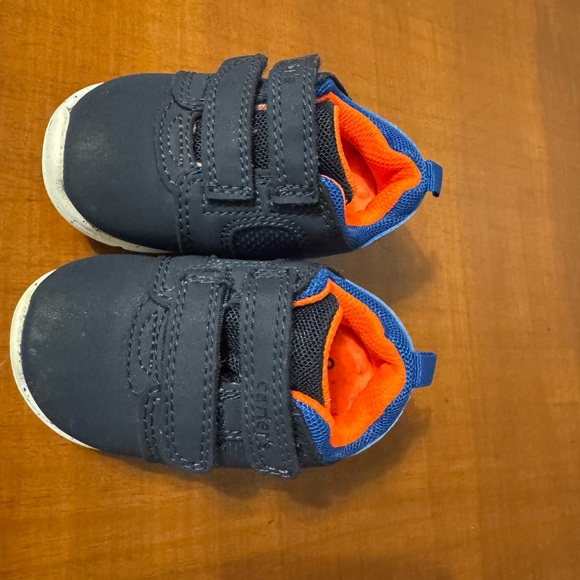 Carter's Other - 5/$30 Carter's Navy and Bright Orange Baby Shoes
